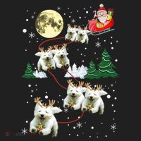 Funny Reindeer Westie Xmas Christmas Dog Lovers Gift Hat thumb 2