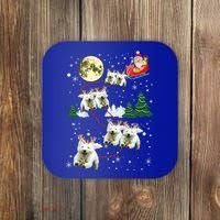 Funny Reindeer Westie Xmas Christmas Dog Lovers Gift Coaster thumb 0