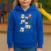 Funny Reindeer Westie Xmas Christmas Dog Lovers Gift Kids Hoodie thumb 3