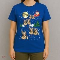 Funny Reindeer Yorkie Xmas Christmas Dog Lovers Gift T-Shirt thumb 4