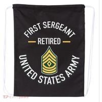 First Sergeant 1sg Retired Army Military Retirement Gifts Drawstring Bag thumb 0