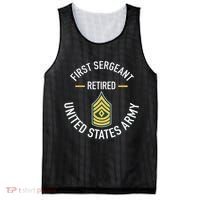First Sergeant 1sg Retired Army Military Retirement Gifts Mesh Reversible Basketball Jersey Tank thumb 0