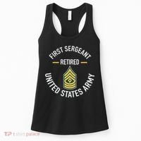 First Sergeant 1sg Retired Army Military Retirement Gifts Women's Tank Top thumb 0