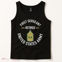 First Sergeant 1sg Retired Army Military Retirement Gifts Tank Top thumb 2