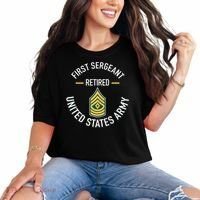 First Sergeant 1sg Retired Army Military Retirement Comfort Colors T-Shirt thumb 0