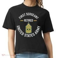 First Sergeant 1sg Retired Army Military Retirement Comfort Colors Boxy T-Shirt thumb 0