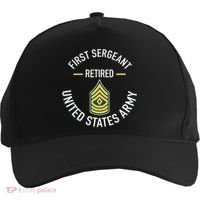 First Sergeant 1sg Retired Army Military Retirement Five-Panel Snapback Cap thumb 0