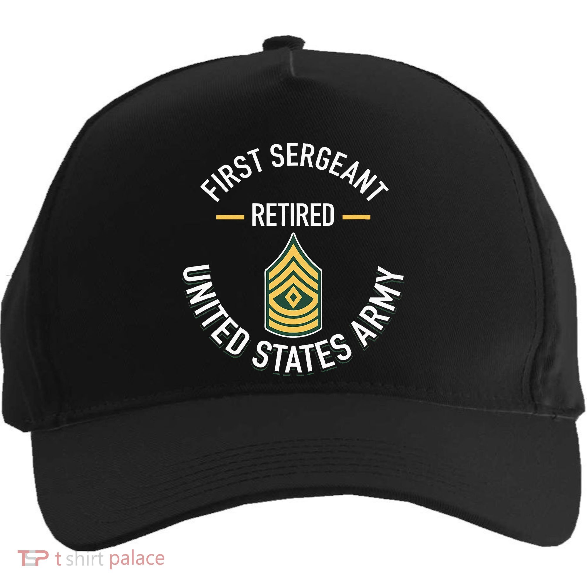 First Sergeant 1sg Retired Army Military Retirement Five-Panel Snapback Cap