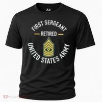 First Sergeant 1sg Retired Army Military Retirement Cooling Performance Crew T-Shirt thumb 0
