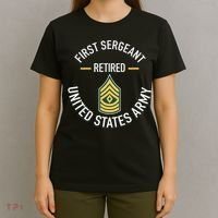 First Sergeant 1sg Retired Army Military Retirement T-Shirt thumb 4