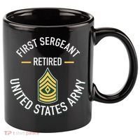 First Sergeant 1sg Retired Army Military Retirement 11oz C Handle Ceramic Mug thumb 0