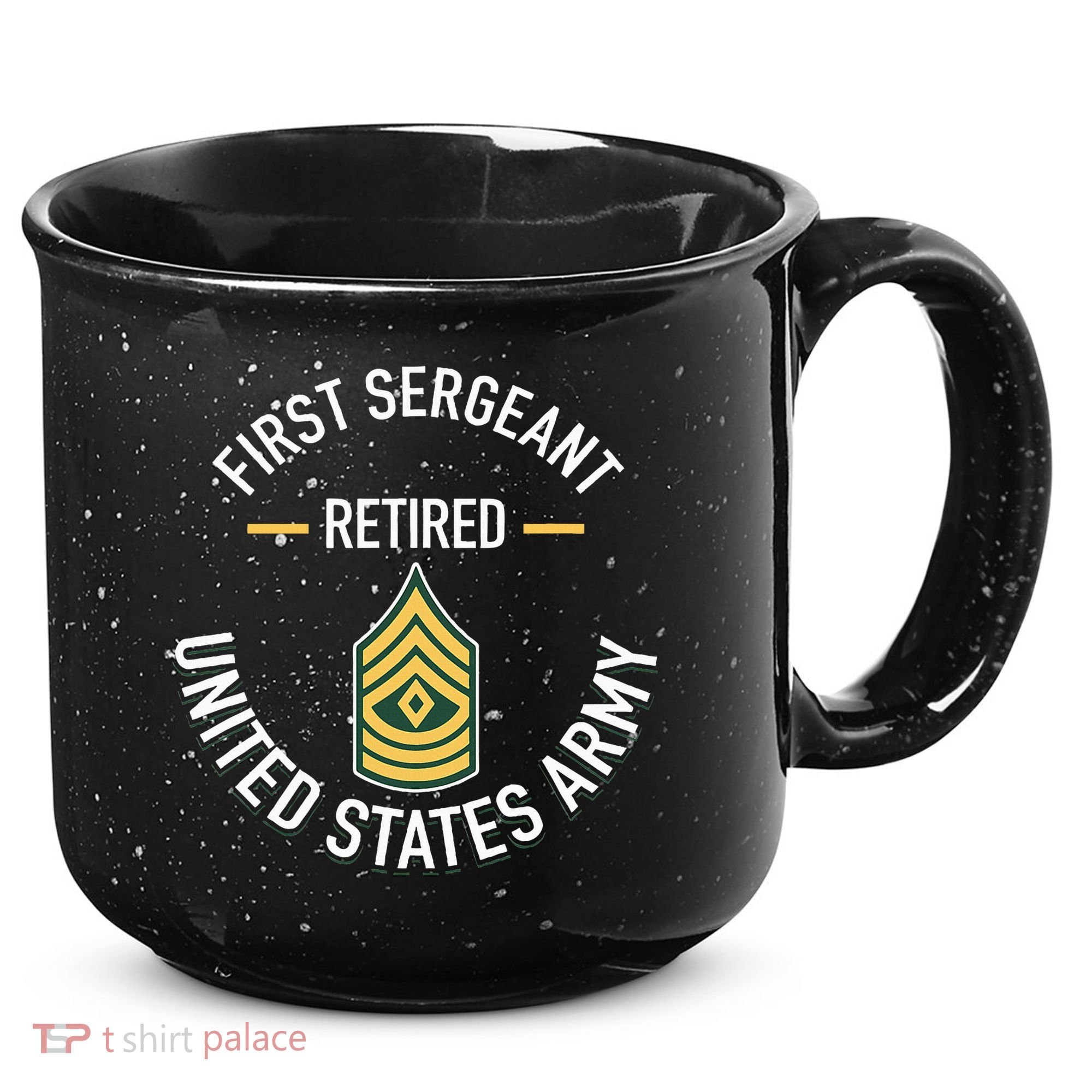 First Sergeant 1sg Retired Army Military Retirement 15oz Campfire Ceramic Mug