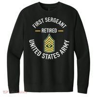 First Sergeant 1sg Retired Army Military Retirement V.I.T. Fleece Crew Sweatshirt thumb 0