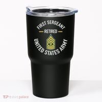 First Sergeant 1sg Retired Army Military Retirement Tumbler thumb 0