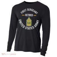 First Sergeant 1sg Retired Army Military Retirement Cooling Performance Long Sleeve Crew thumb 0