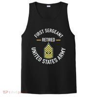 First Sergeant 1sg Retired Army Military Retirement PosiCharge Competitor Tank thumb 0