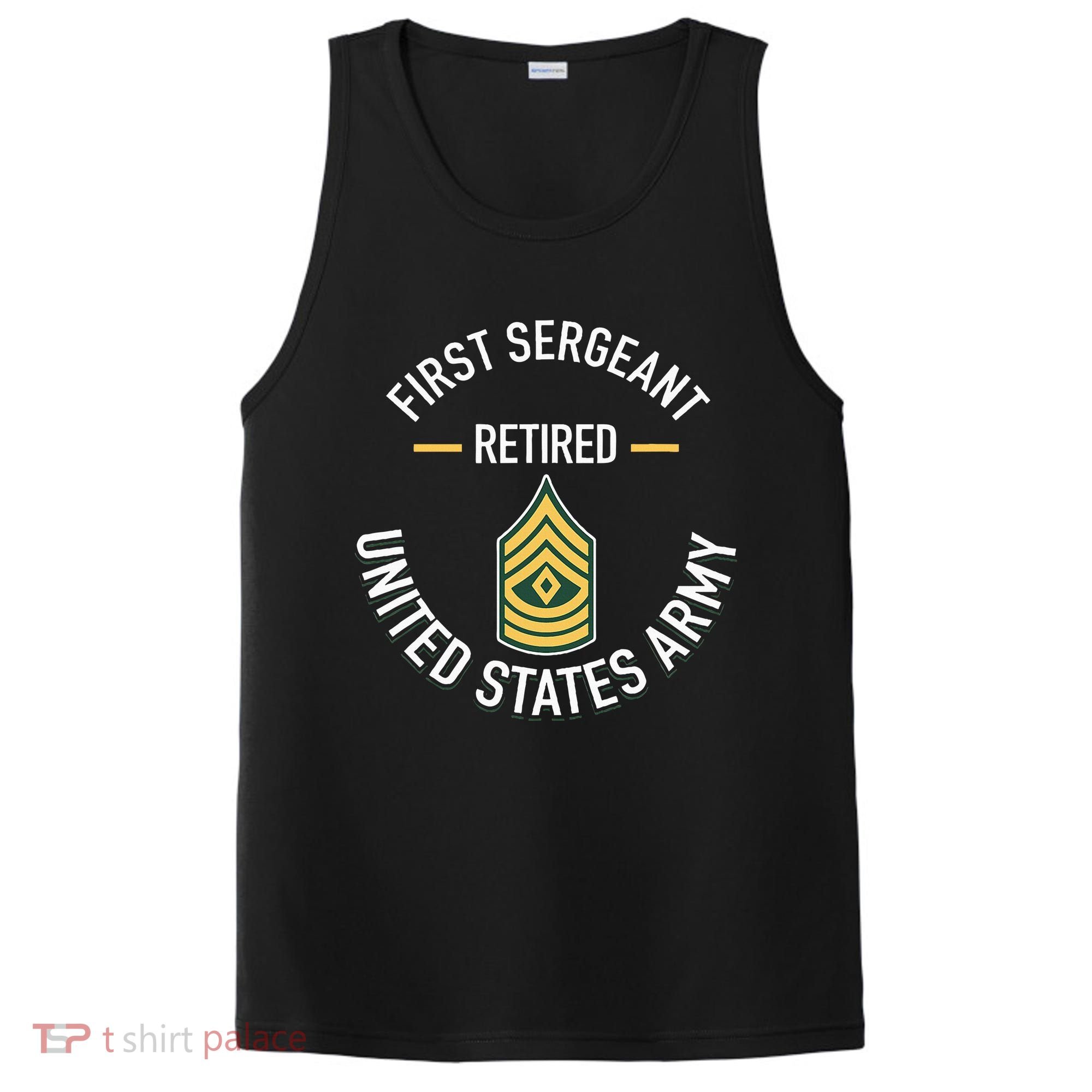 First Sergeant 1sg Retired Army Military Retirement PosiCharge Competitor Tank