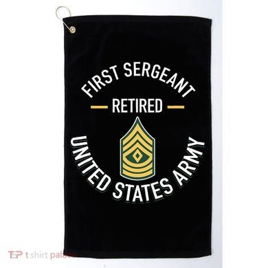 First Sergeant 1sg Retired Army Military Retirement Golf Towel
