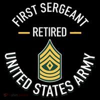 First Sergeant 1sg Retired Army Military Retirement Women's Long Sleeve Shirt thumb 2