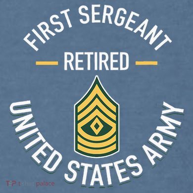 First Sergeant 1sg Retired Army Military Retirement Comfort Colors Garment-Dyed Hooded Sweatshirt