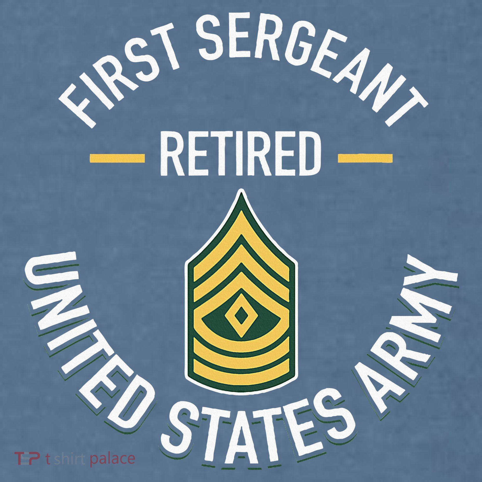 First Sergeant 1sg Retired Army Military Retirement Comfort Colors Garment-Dyed Hooded Sweatshirt