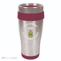 First Sergeant 1sg Retired Army Military Retirement 16oz Travel Tumbler thumb 0