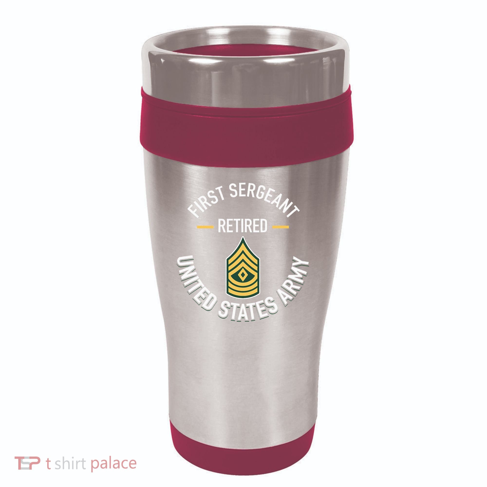 First Sergeant 1sg Retired Army Military Retirement 16oz Travel Tumbler