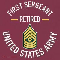 First Sergeant 1sg Retired Army Military Retirement 16oz Travel Tumbler thumb 2