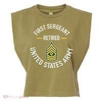 First Sergeant 1sg Retired Army Military Retirement Garment-Dyed Women's Muscle Tee thumb 0