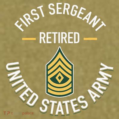 First Sergeant 1sg Retired Army Military Retirement Garment-Dyed Women's Muscle Tee