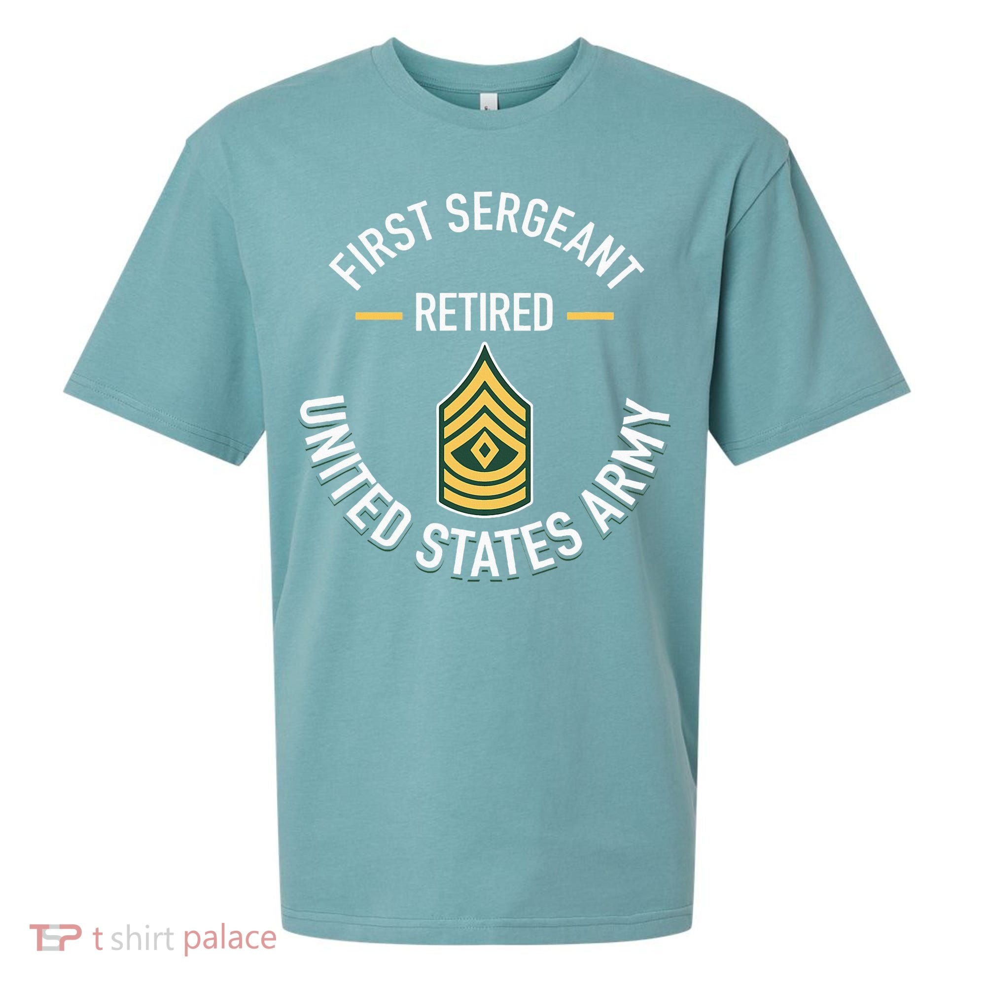 First Sergeant 1sg Retired Army Military Retirement Sueded Cloud Jersey T-Shirt