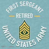 First Sergeant 1sg Retired Army Military Retirement Sueded Cloud Jersey T-Shirt thumb 2