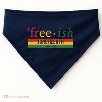 Freeish Since 1865 Juneteenth Black Freedom 1865 USA-Made Doggie Bandana thumb 0