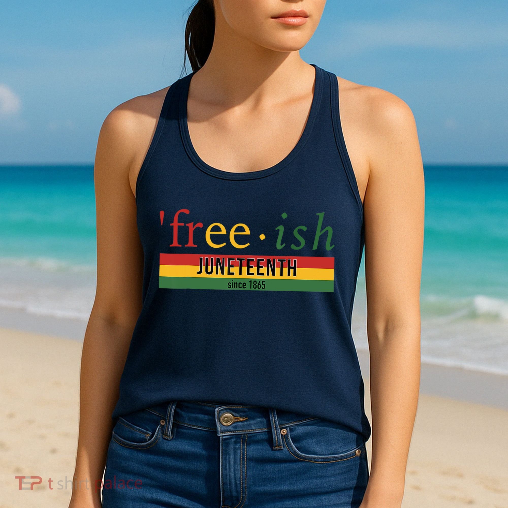 Freeish Since 1865 Juneteenth Black Freedom 1865 Women's Tank Top