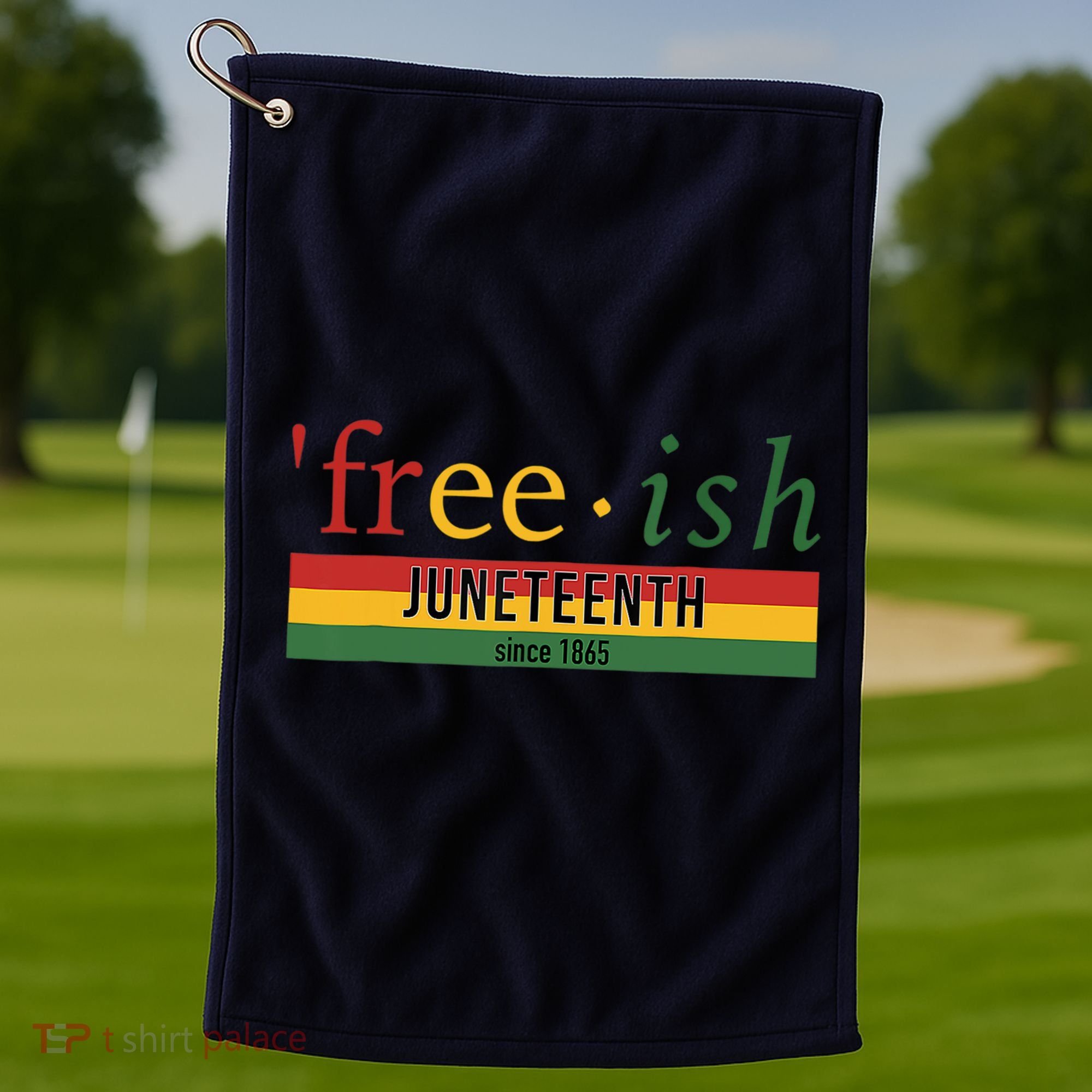 Freeish Since 1865 Juneteenth Black Freedom 1865 Golf Towel