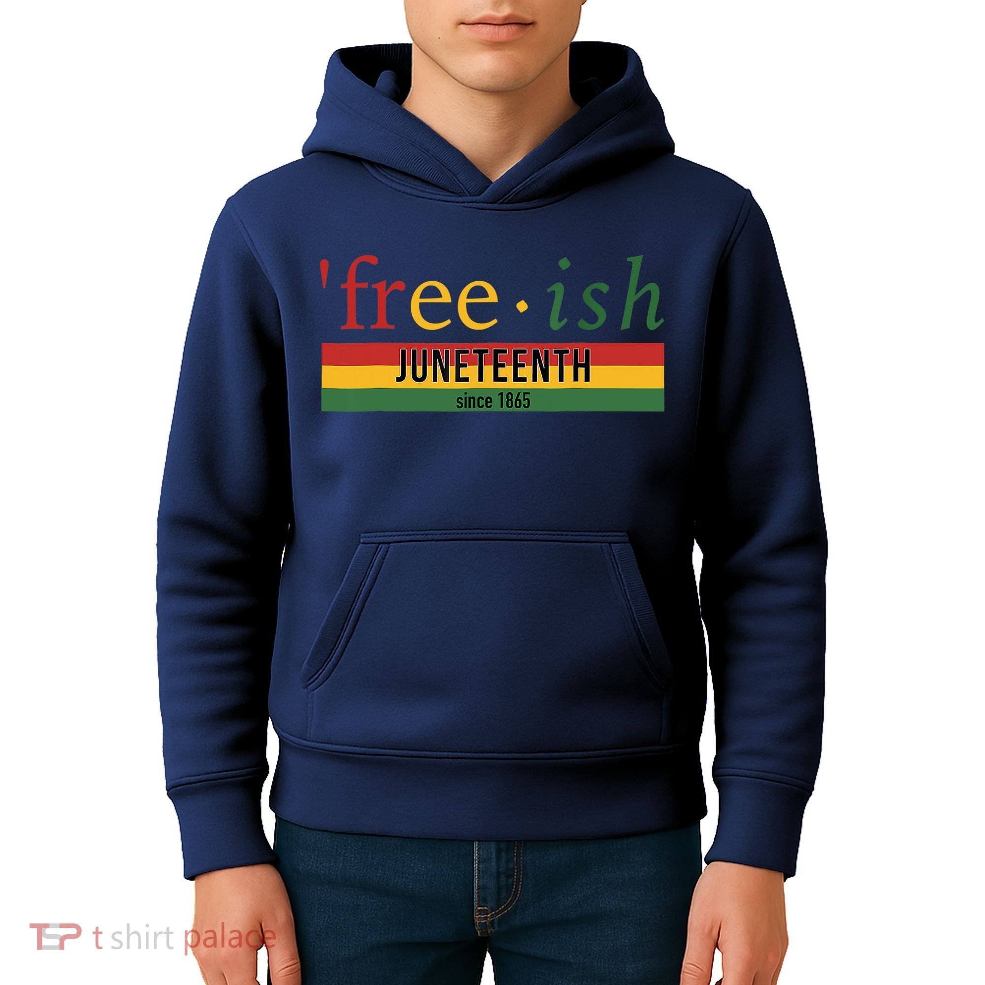 Freeish Since 1865 Juneteenth Black Freedom 1865 Kids Hoodie