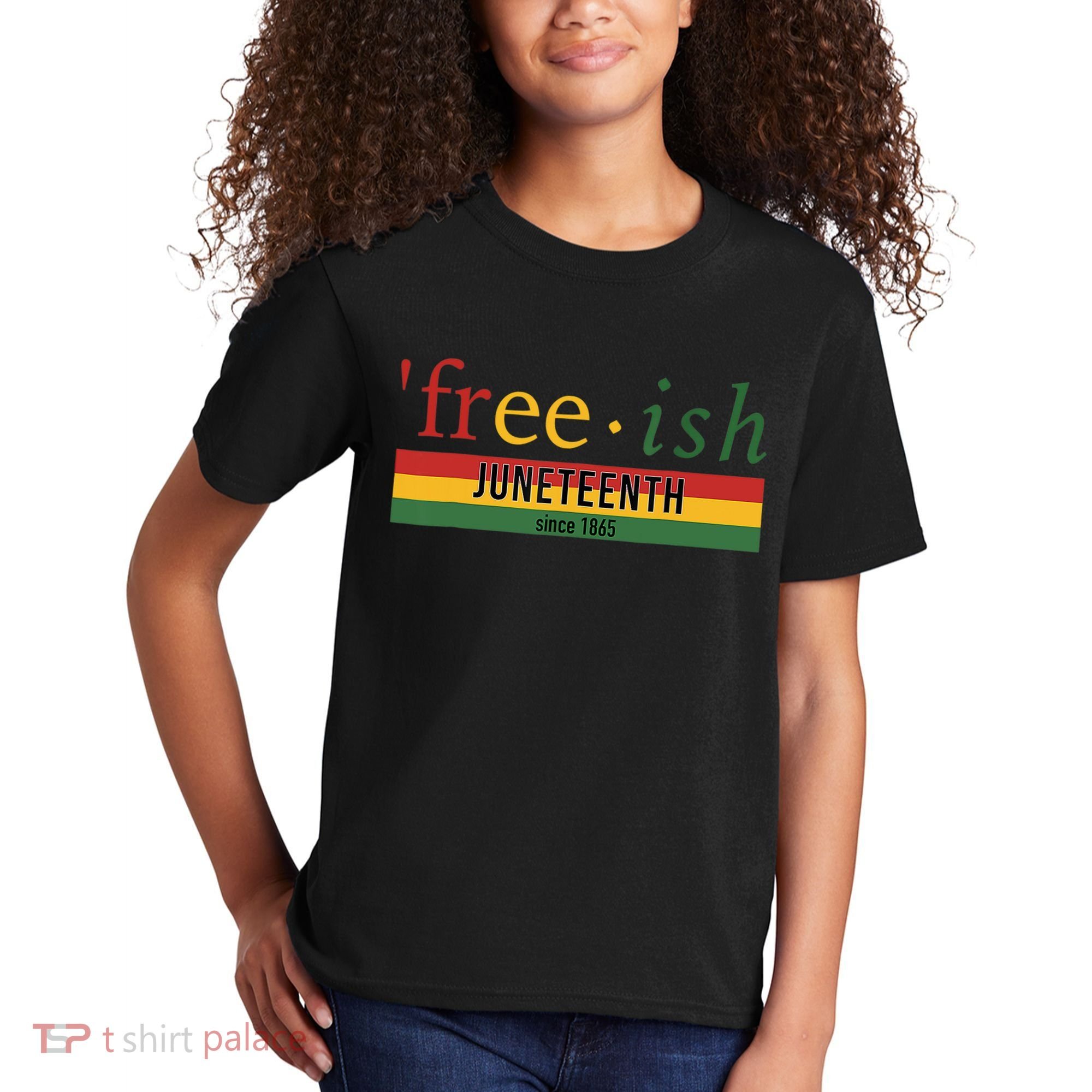Freeish Since 1865 Juneteenth Black Freedom 1865 Kids T-Shirt