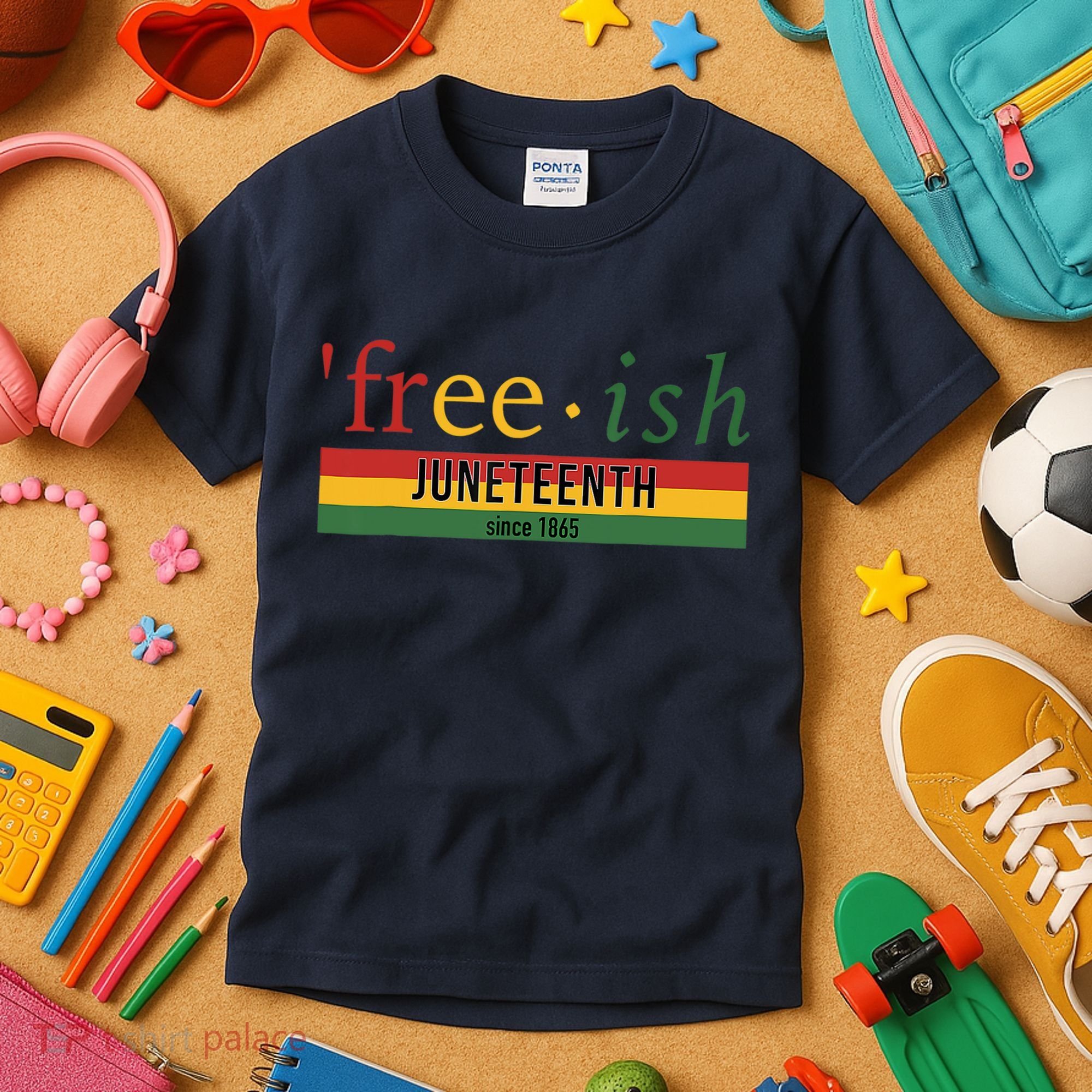 Freeish Since 1865 Juneteenth Black Freedom 1865 Kids T-Shirt