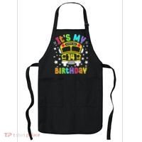 Funny School 14th Birthday Party School Bus Teacher Student Apron thumb 0