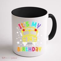 Funny School 14th Birthday Party School Bus Teacher Student Coffee Mug thumb 1