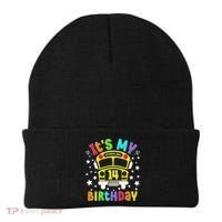 Funny School 14th Birthday Party School Bus Teacher Student Beanie thumb 0