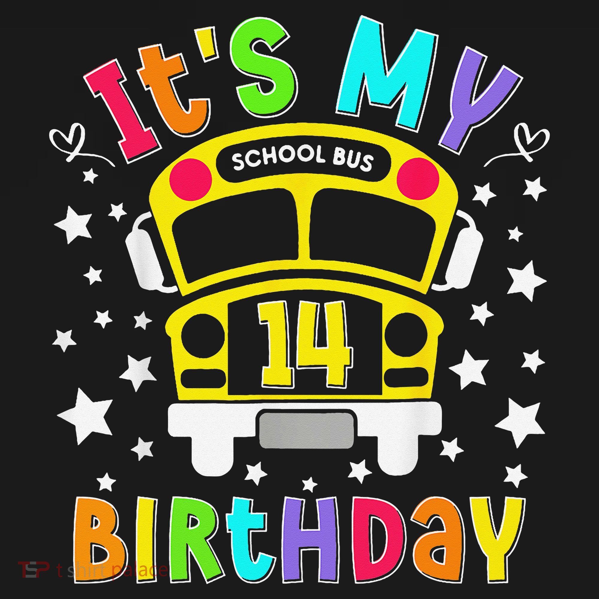 Funny School 14th Birthday Party School Bus Teacher Student Women's Hoodie
