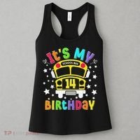 Funny School 14th Birthday Party School Bus Teacher Student Women's Tank Top thumb 3