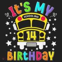 Funny School 14th Birthday Party School Bus Teacher Student Golf Towel thumb 3