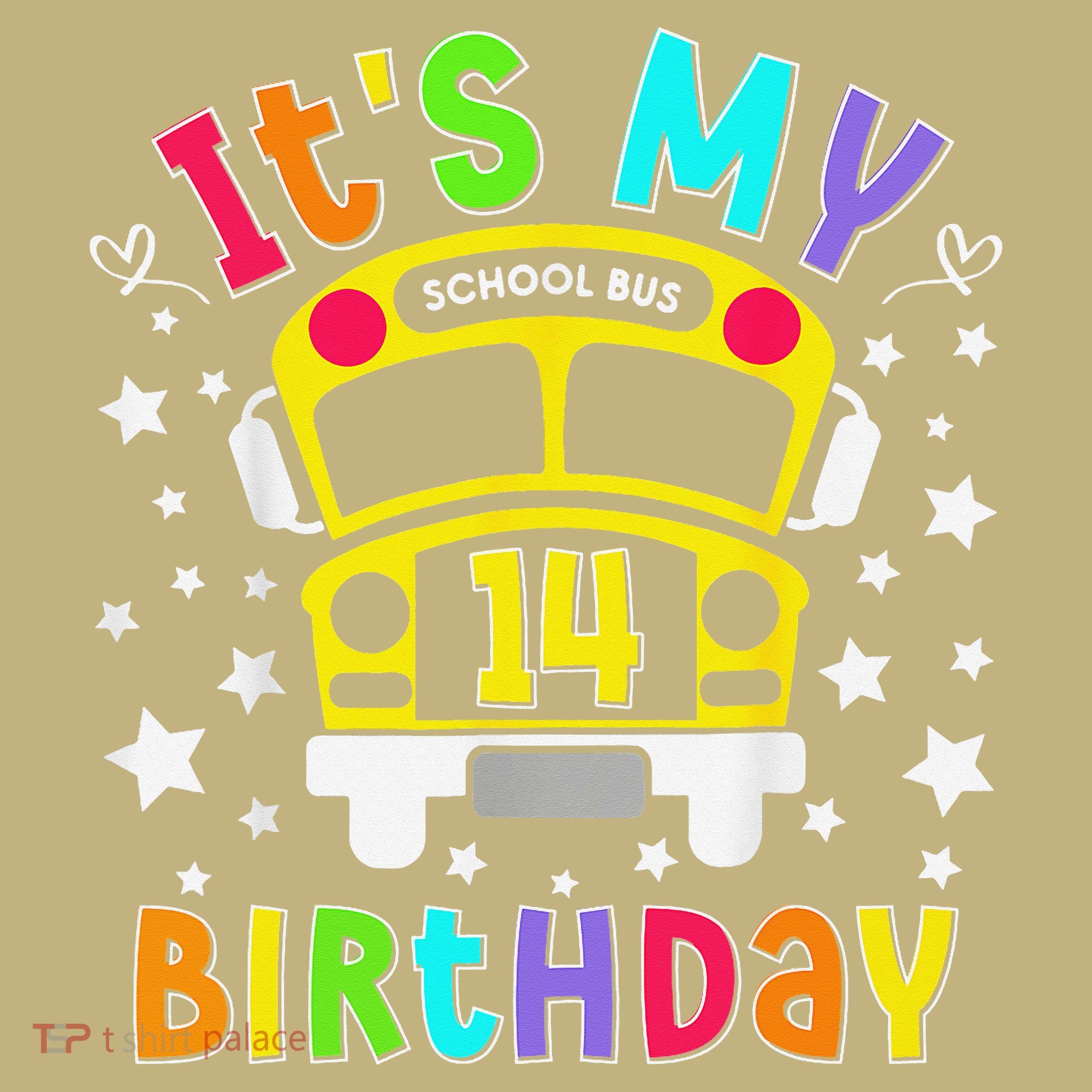 Funny School 14th Birthday Party School Bus Teacher Student Mousepad