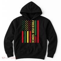 Freeish Since 1865 Juneteenth Black History Flag African Hoodie thumb 0