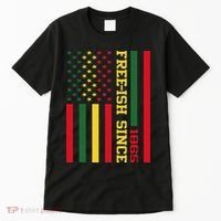 Freeish Since 1865 Juneteenth Black History Flag African Tall T-Shirt thumb 0