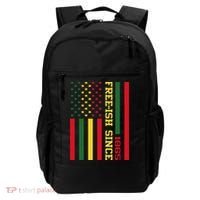 Freeish Since 1865 Juneteenth Black History Flag African Backpack thumb 0