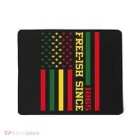 Freeish Since 1865 Juneteenth Black History Flag African Mousepad thumb 0