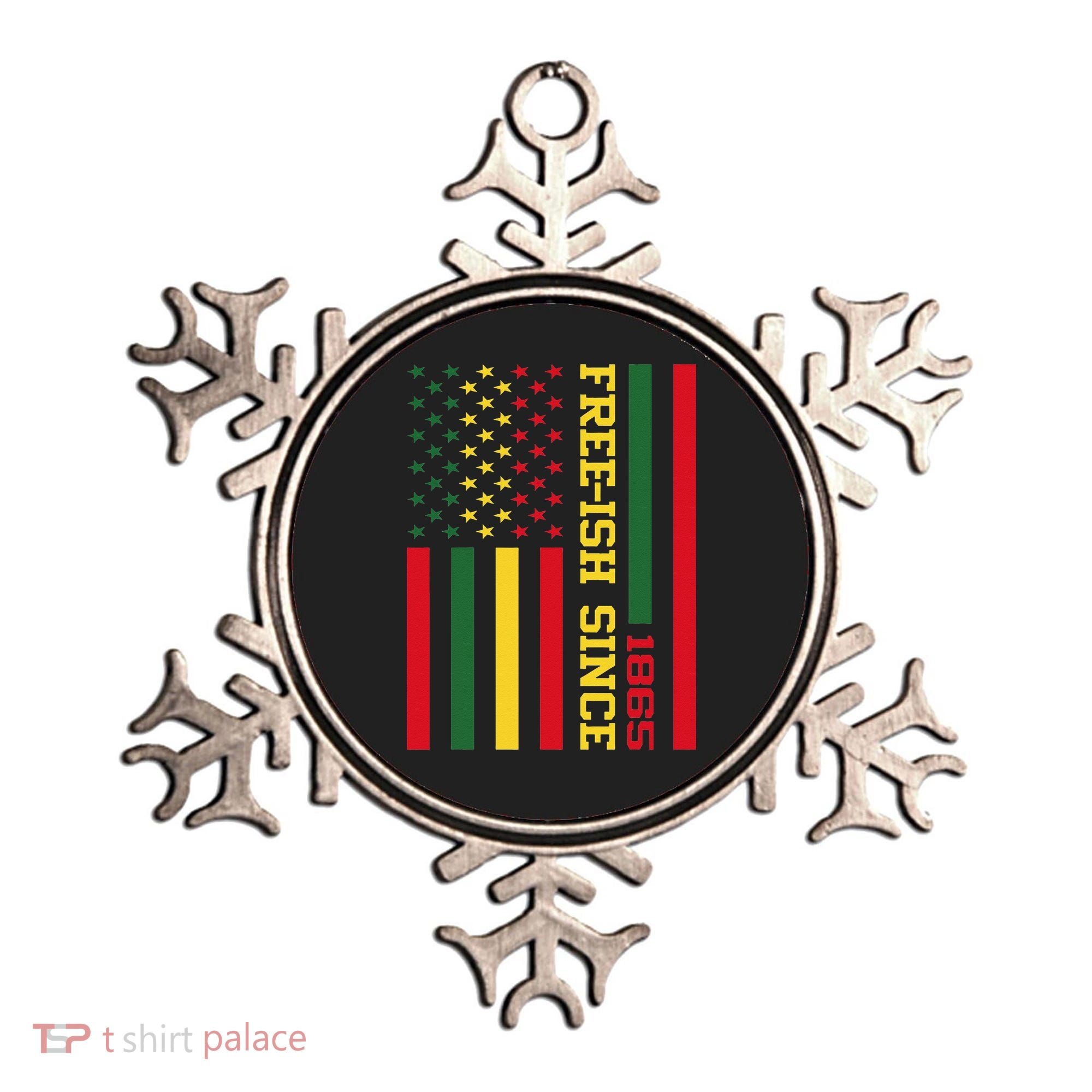Freeish Since 1865 Juneteenth Black History Flag African Ornament